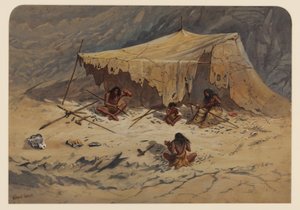 Acampamento Pré-histórico, 1871 de Ernest Henry Griset