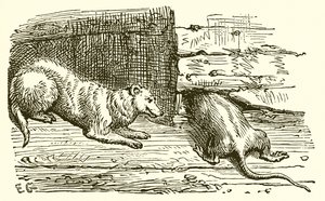 O rato e a doninha de Ernest Henry Griset