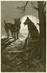 O lobo e o mastim de Ernest Henry Griset
