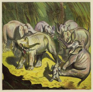 O elefante que perdeu a cauda de Ernest Henry Griset