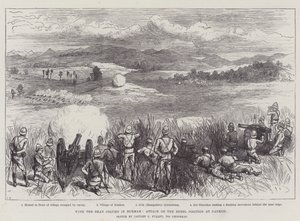 Com a Coluna Shan em Burmah, Ataque à Posição Rebelde em Nankon de Ernest Henry Griset