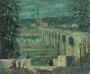 Ponte alta à noite, Nova York de Ernest Lawson