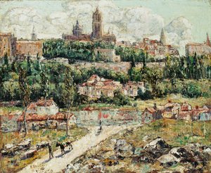 Segóvia, Espanha, c.1916 (óleo sobre tela) de Ernest Lawson