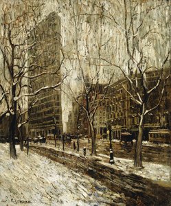 The Flatiron Building, Nova York de Ernest Lawson
