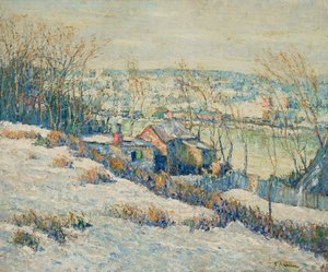 Upper Harlem River-Winter, c.1915 (óleo sobre tela)