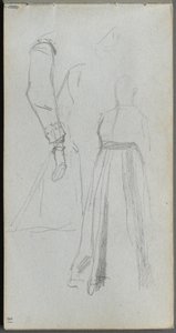 Sketchbook, página 31: Estudo de figuras de Ernest Meissonier