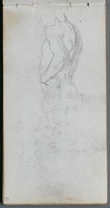 Sketchbook, página 51: Estudo de figuras de Ernest Meissonier