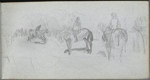 Sketchbook, página 52: Estudo da Figura de Ernest Meissonier
