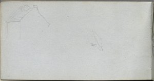 Sketchbook, página 54: Estudo de arquitetura. de Jean Louis Ernest Meissonier