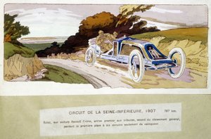 Circuit de la Seine-Inèrieure, Szisz de carro Renault Frères, ficou em primeiro lugar nas bancadas, em segundo na classificação geral, perdendo o 1º lugar a apenas seis minutos do vencedor de Ernest Montaut