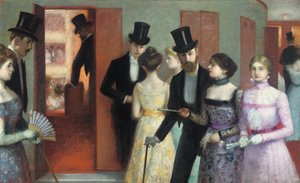 Soiree at the Opera, c.1900 (óleo sobre tela)