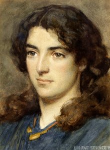 Head of a Girl, 1910 (wc no papel)