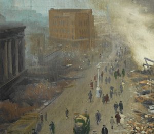 A Nova Ordem na Europa, Coventry Bombardeada Novembro de 1940, 1940 de Ernest Townsend