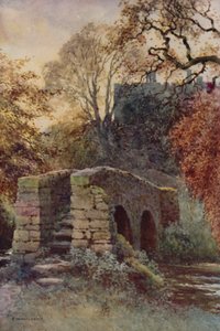 Ponte de Dorothy Vernon, Haddon (lito colorido)