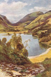 Grasmere de Loughrigg (lito colorido) de Ernest William Haslehust