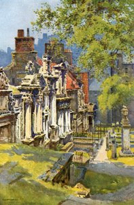 Greyfriars Churchyard (cor litho) de Ernest William Haslehust