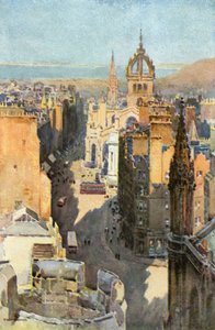 High Street (cor litho) de Ernest William Haslehust