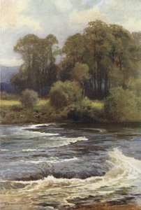 Monnington Falls (cor litho) de Ernest William Haslehust