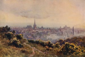 Norwich de Mousehold Heath (cor litho) de Ernest William Haslehust