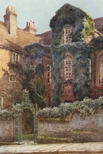 Restauração House, Rochester (lito a cores) de Ernest William Haslehust