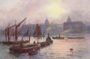 Rio Tamisa: Greenwich (litografia a cores) de Ernest William Haslehust