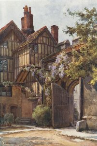 O Portão Fechado (cor litho) de Ernest William Haslehust