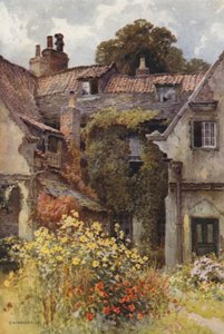 Thorp Prebendal House, Ripon (cor litho) de Ernest William Haslehust