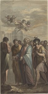 Cristo com apóstolos e um soldado romano de Ernest Zacharias Platner