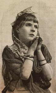 Menina, gravura de Ernesto Mancastroppa de foto de L Guidi, de L