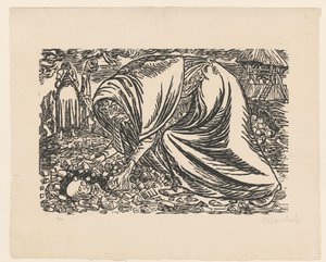 Criança morta é enterrada de Ernst Barlach (signed by artist)
