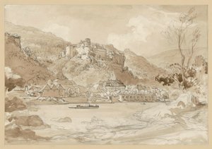 Vista do castelo e da cidade baixa de Heidelberg de Ernst Fries