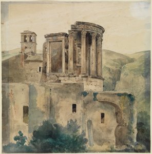 O templo de Vesta em Tivoli de Ernst Fries