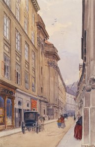 O Dorotheergasse em Viena com o antigo Versatzamt