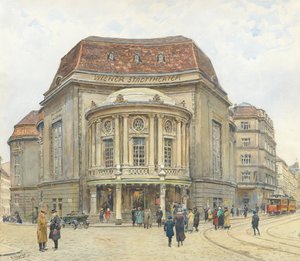 O Teatro da Cidade de Viena, 1924.