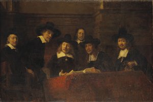 Staalmeesters, depois de Rembrandt, 1876-77