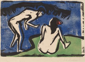 Casal de Banho, 1910. de Ernst Ludwig Kirchner