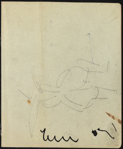Página de Dançarinos e Artistas de um Sketchbook, c. 1911. de Ernst Ludwig Kirchner