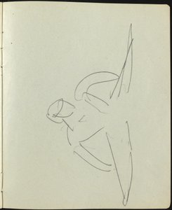 Página de Dançarinos e Artistas de um Sketchbook, c. 1911. de Ernst Ludwig Kirchner