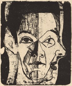 Estudo principal, 1926. de Ernst Ludwig Kirchner