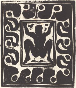 Dançarina Nua, 1906. de Ernst Ludwig Kirchner