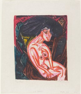 A maravilhosa história de Peter Schlemihl: a amada de Peter Schlemihl..., 1915. de Ernst Ludwig Kirchner