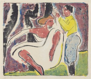 Dançarinos russos, 1909. de Ernst Ludwig Kirchner