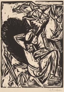 O caçador de gaivotas, 1913. de Ernst Ludwig Kirchner