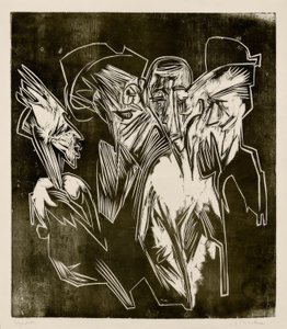 Absalão e seus conselheiros de Ernst Ludwig Kirchner