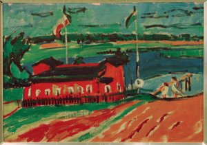 Casa de banho perto de Dresden de Ernst Ludwig Kirchner