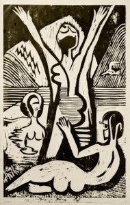 Badende am See de Ernst Ludwig Kirchner