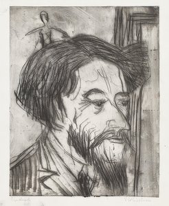 Retrato do professor Enrico Padua. 1923 de Ernst Ludwig Kirchner