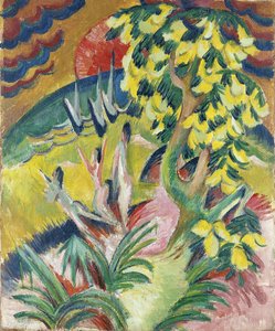 Baía curva, c. 1914 de Ernst Ludwig Kirchner