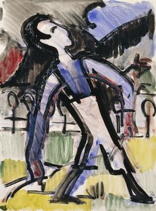 Figura de Davos, 1924 de Ernst Ludwig Kirchner