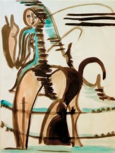O piloto (primeira versão ampliada) de Ernst Ludwig Kirchner